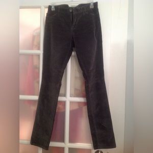Banana Republic charcoal gray skinny corduroy pants size 29